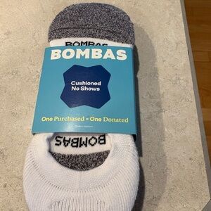 Bombas Black and White Cushioned No Show Socks
3 Pack